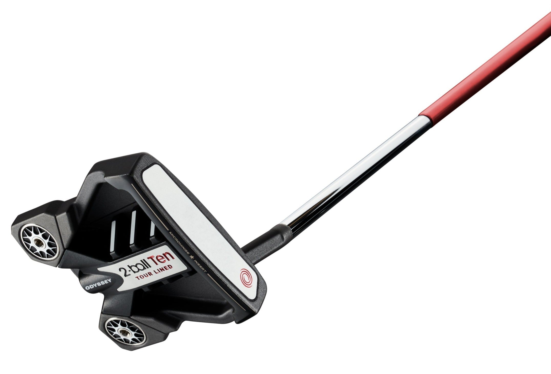 Odyssey 2-Ball Ten S Lined Red Stroke Lab Golf Putter