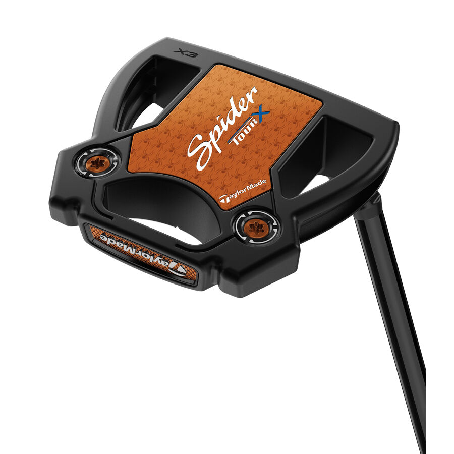 Left Handed TaylorMade Spider Tour X Black Golf Putter | Slant Neck