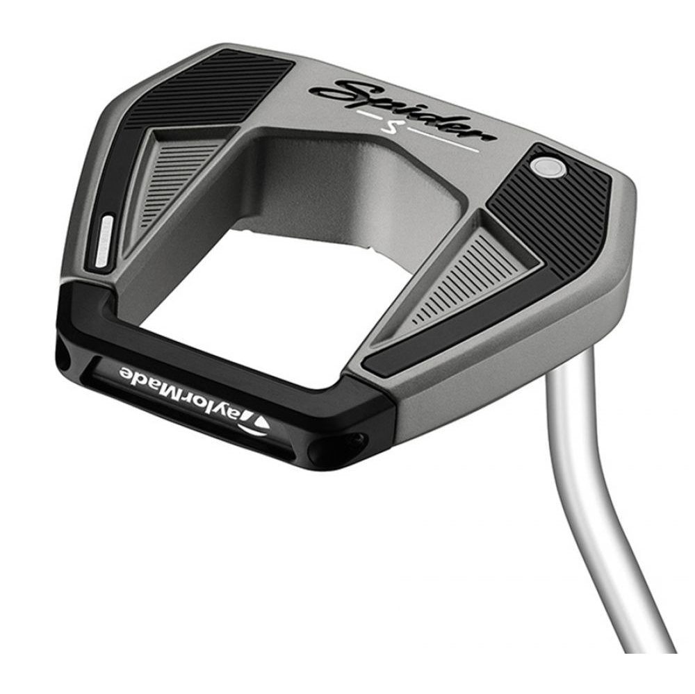 Left Hand TaylorMade Spider S Platinum Golf Putter | Single Bend